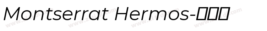 Montserrat Hermos字体转换